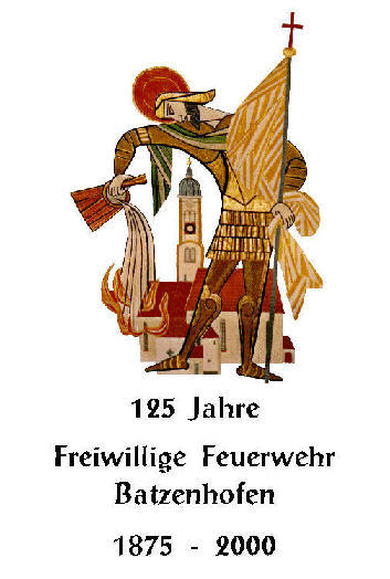 Titelseite der Festschrift 125 Jahre Freiwillige Feuerwehr Batzenhofen